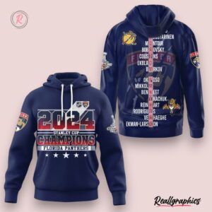 2024 stanley cup champions florida panthers hoodie blue, florida panthers gear