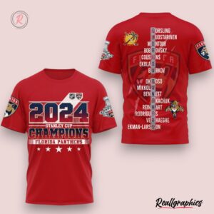 2024 stanley cup champions florida panthers hoodie red, panthers merchandise