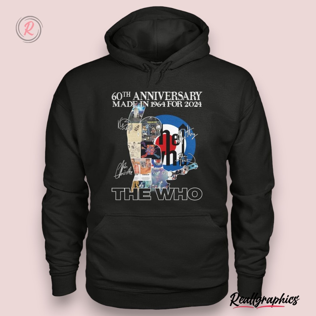 60th anniversary made in 1964 for 2024 the who unisex shirt