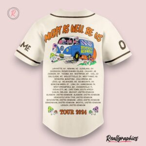 brothers osborne might as well be us tour 2024 custom baseball jersey