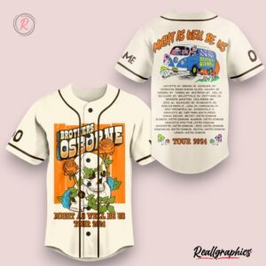 brothers osborne might as well be us tour 2024 custom baseball jersey