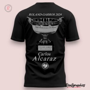 carlos alcaraz roland garros 2024 champions hoodie black