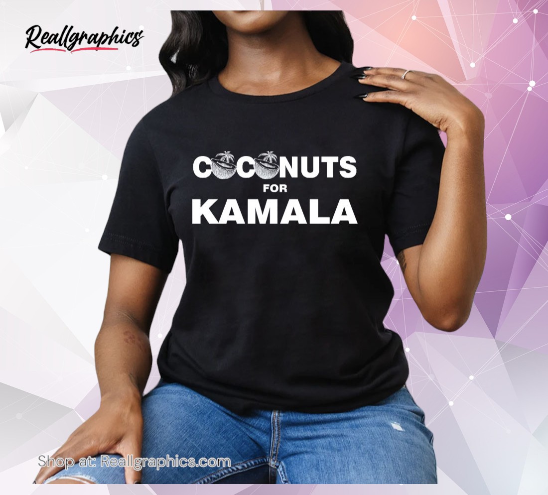 coconuts for kamala kamala harris for president 2024 slouchy off the shoulder or unisex shirt