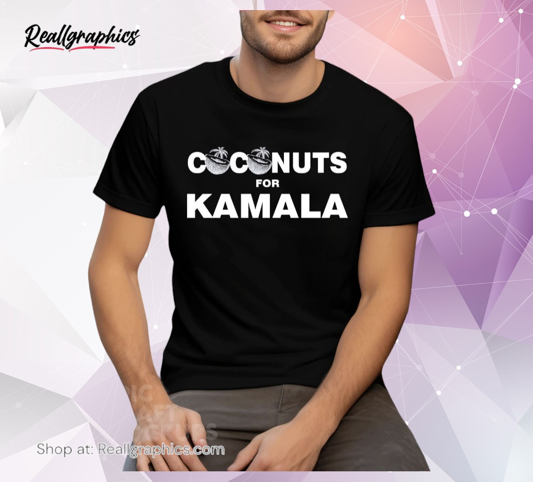 coconuts for kamala kamala harris for president 2024 slouchy off the shoulder or unisex shirt