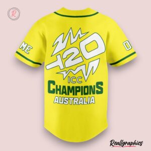 cricket australia t20 icc champions custom baseball jersey