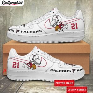 custom atlanta falcons snoopy air force 1 sneaker, falcons fan gears