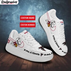 custom atlanta falcons snoopy air force 1 sneaker, falcons fan gears