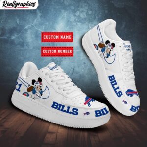 custom buffalo bills mickey air force 1 sneaker, bills merchandise