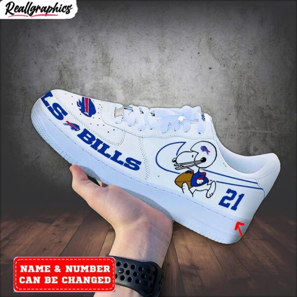 custom buffalo bills snoopy air force 1 sneaker, buffalo bills unique gifts