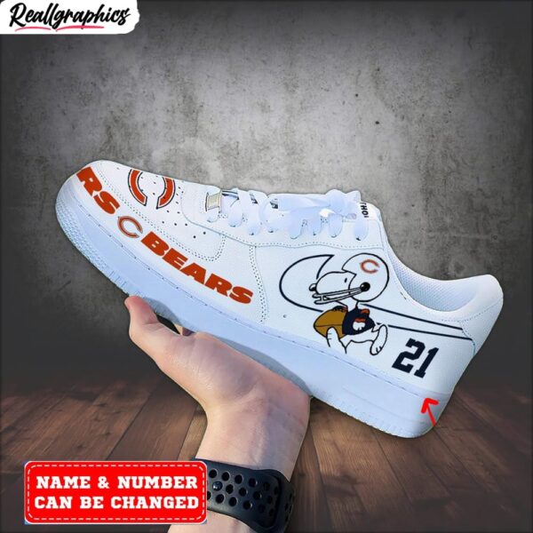 custom chicago bears snoopy air force 1 sneaker, chicago bears gifts for fans