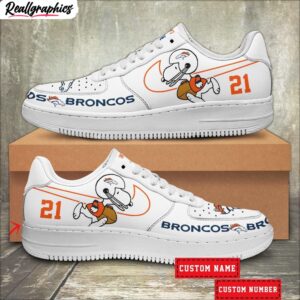 custom denver broncos snoopy air force 1 sneaker, broncos unique gifts