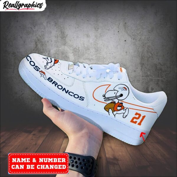 custom denver broncos snoopy air force 1 sneaker, broncos unique gifts