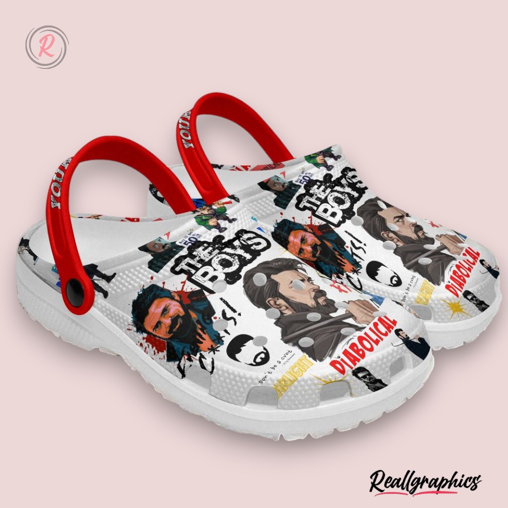 custom name the boys diabolical classic crocs