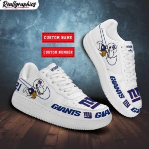 custom new york giants snoopy air force 1 sneaker, giants merch