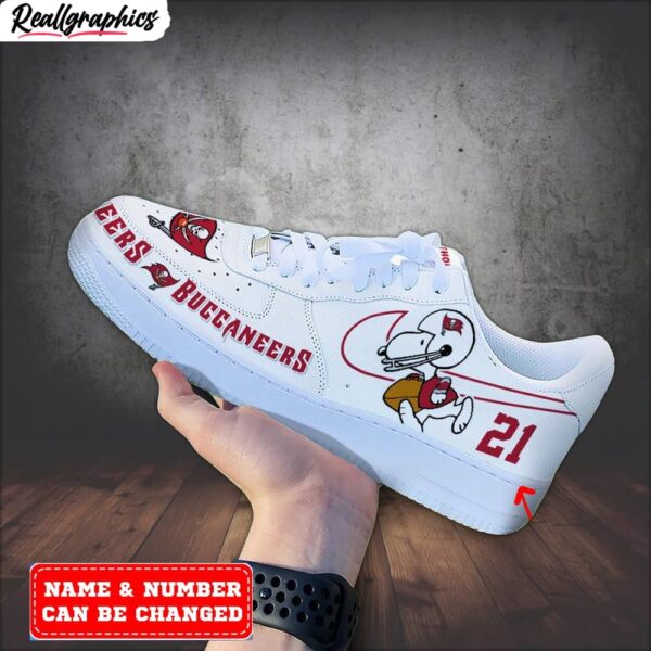 custom tampa bay buccaneers snoopy air force 1 sneaker, tampa bay buccaneers gear