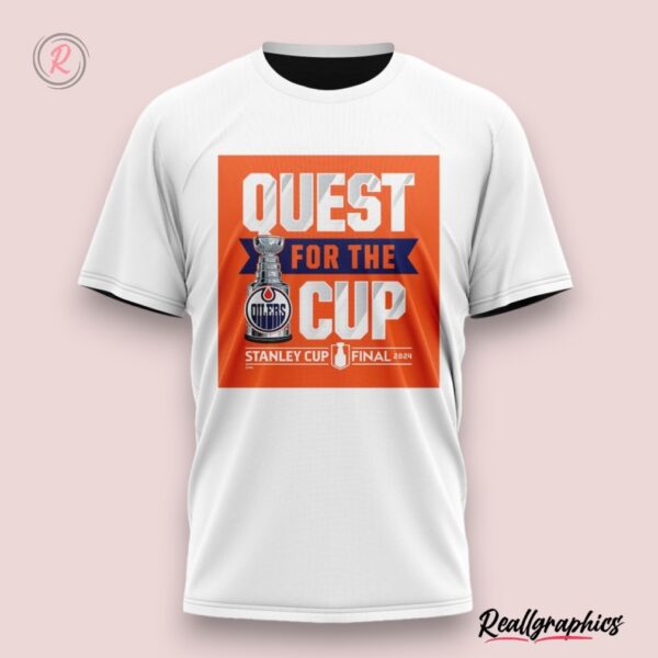 edmonton oilers 2024 stanley cup playoffs quest for the cup unisex shirt, edmonton oilers gifts