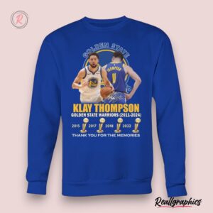 klay thompson golden state warriors 2011 2024 thank you for the memories unisex shirt, warriors merchandise