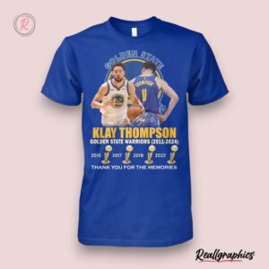 klay thompson golden state warriors 2011 2024 thank you for the memories unisex shirt, warriors merchandise