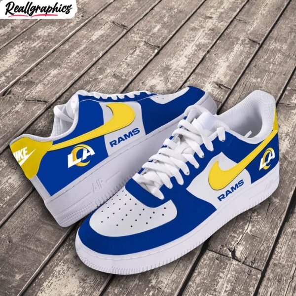 los angeles rams logo air force 1 sneaker, los angeles rams footwear