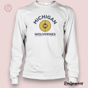 michigan wolverines half court vintage unisex shirt