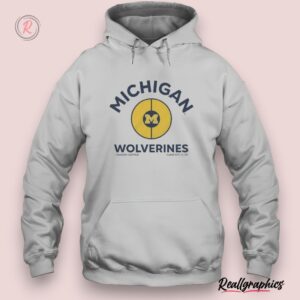 michigan wolverines half court vintage unisex shirt