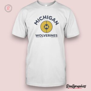 michigan wolverines half court vintage unisex shirt