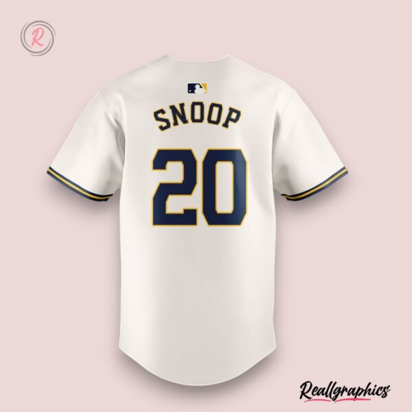 milwaukee brewers snoop dogg 20 baseball jersey, brewers merchandise