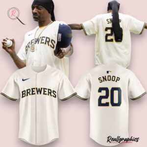 milwaukee brewers snoop dogg 20 baseball jersey, brewers merchandise