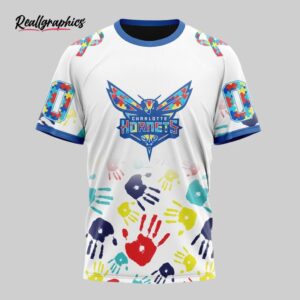 nba charlotte hornets custom name number autism awareness hands t shirt, charlotte hornets gear