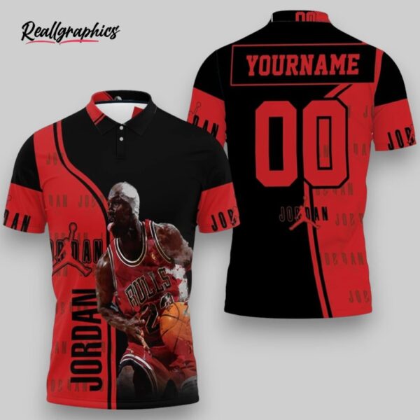 nba chicago bulls custom name number jordan 23 polo shirt, chicago bulls merchandise