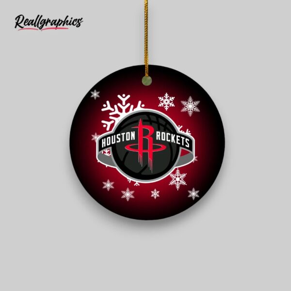 nba houston rockets merry christmas round ornament, houston rockets gifts