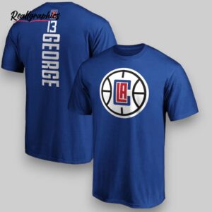 nba los angeles clippers custom name number blue t shirt, los angeles clippers gifts