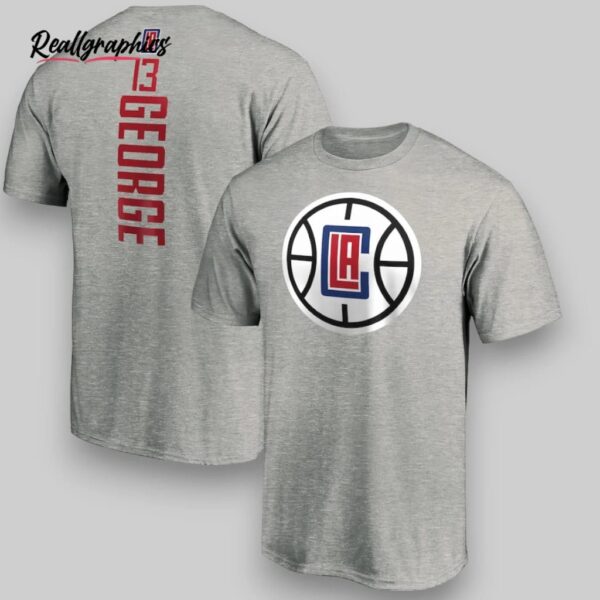 nba los angeles clippers custom name number gray t shirt, los angeles clippers merchandise