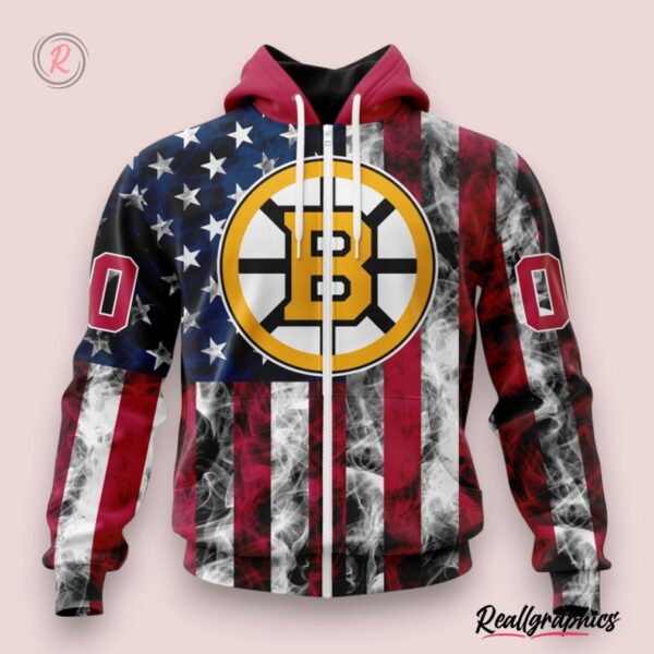 nhl boston bruins special design for independence day the fourth of july hoodie, boston bruins team gifts