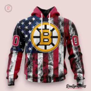 nhl boston bruins special design for independence day the fourth of july hoodie, boston bruins team gifts