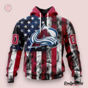 nhl colorado avalanche special design for independence day the fourth of july hoodie, colorado avalanche merch