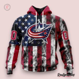 nhl columbus blue jackets special design for independence day the fourth of july hoodie, blue jackets gear