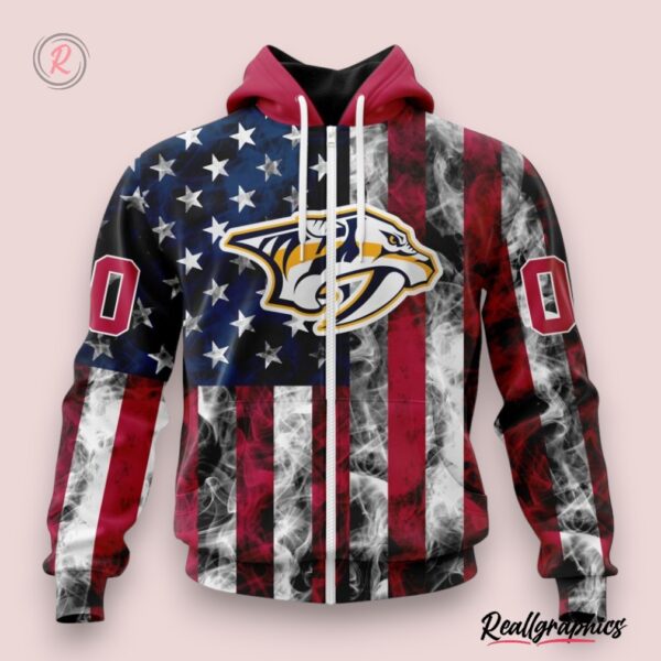 nhl nashville predators special design for independence day the fourth of july hoodie, nashville predators team gifts