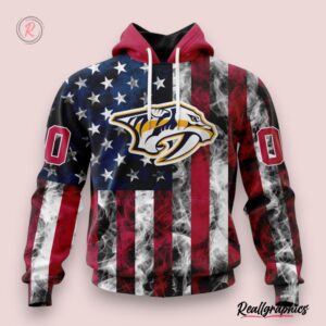 nhl nashville predators special design for independence day the fourth of july hoodie, nashville predators team gifts