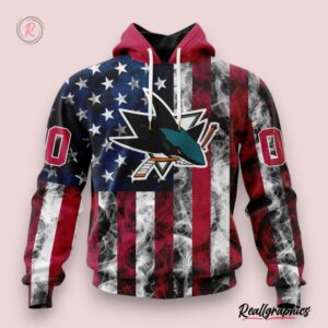 nhl san jose sharks special design for independence day the fourth of july hoodie, sharks unique gifts