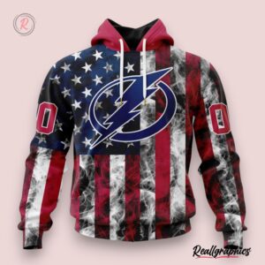 nhl tampa bay lightning special design for independence day the fourth of july hoodie, lightning gear