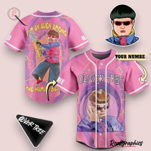 oliver tree i'm an alien among the human being custom baseball jersey