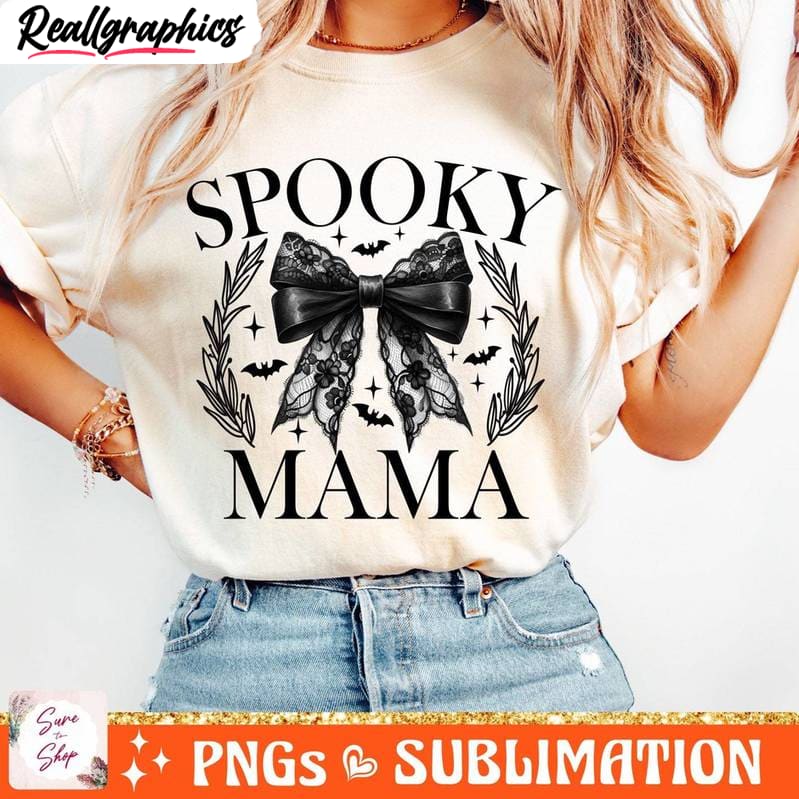 spooky mama shirt, coquette halloween sweater hoodie