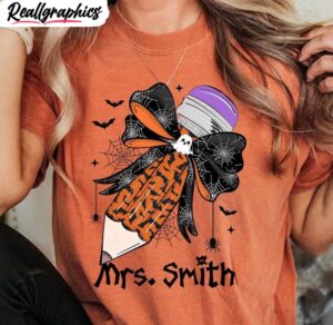 spooky teacher unisex hoodie, limited halloween pencil unisex shirt, hoodie