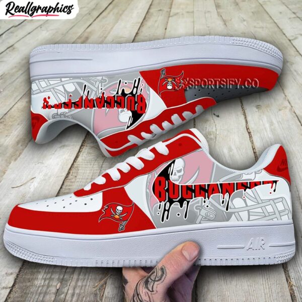 tampa bay buccaneers nike drip logo design air force 1 shoes, buccaneers footwear