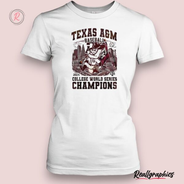 texas a&m aggies baseball 2024 college world series champions unisex shirt