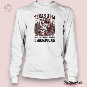 texas a&m aggies baseball 2024 college world series champions unisex shirt