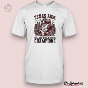 texas a&m aggies baseball 2024 college world series champions unisex shirt