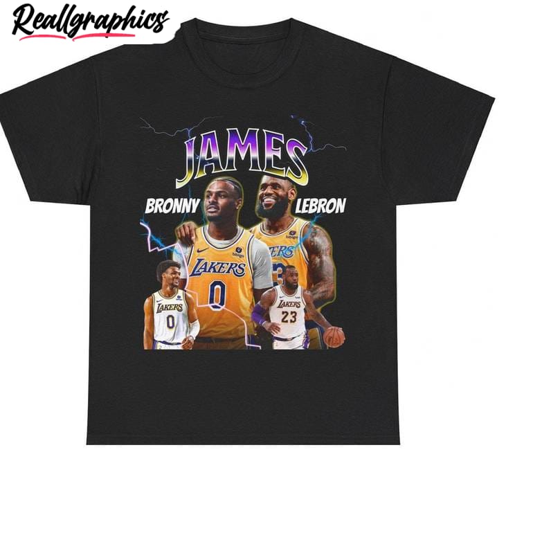 vintage lebron and bronny shirt, unisex hoodie short sleeve gift for fan