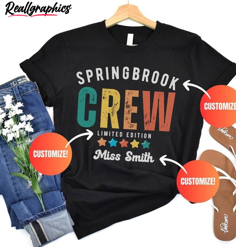 vintage school spirit t shirt, school crew short sleeve long sleeve